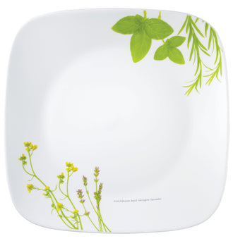 Corelle® Square European Herbs Lunch Plate 22.9cm