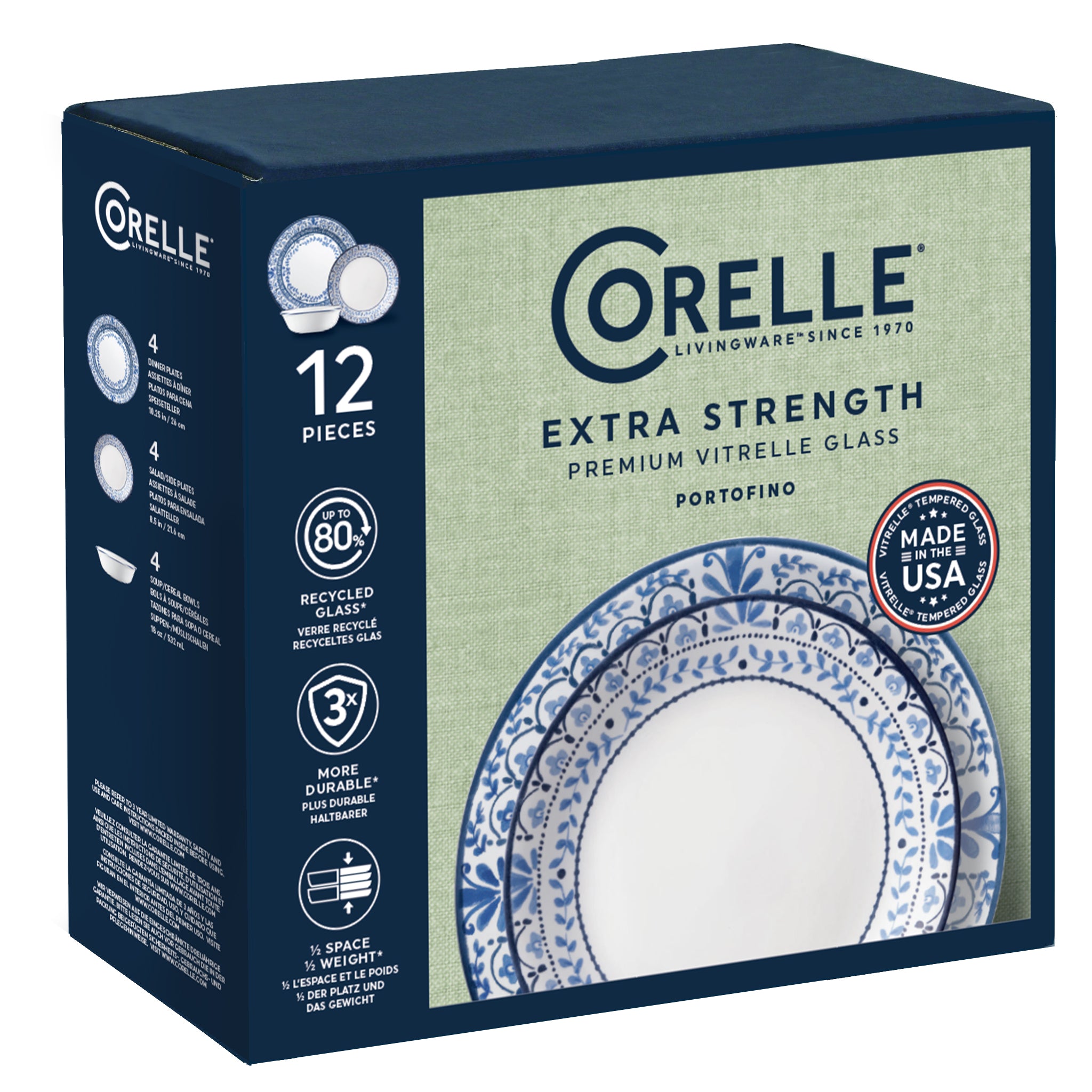 Corelle® Portofino 12 Piece Dinner Set