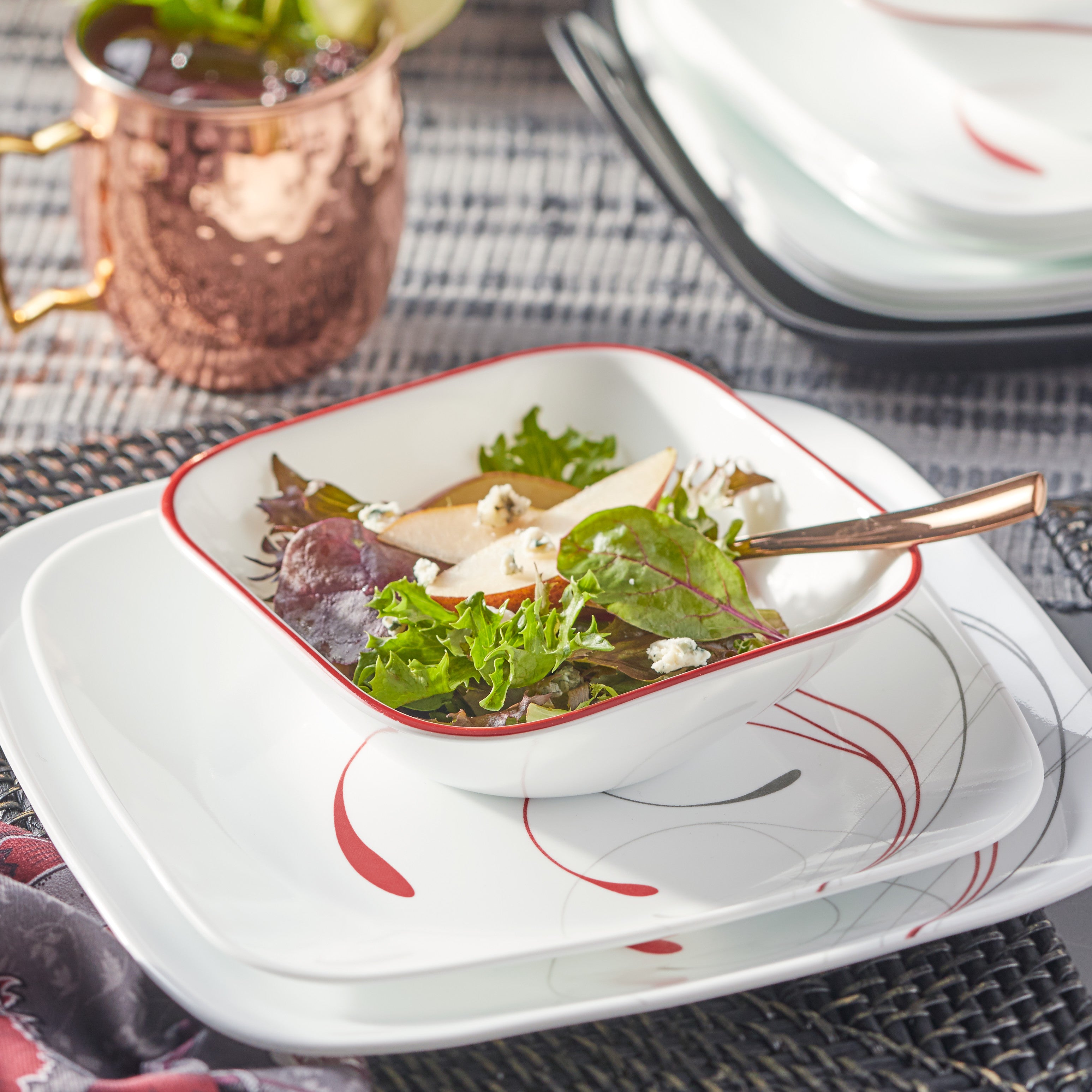 Corelle® Square Splendor 12 Piece Dinner Set