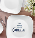 Corelle® Square Pure White 12 Piece Dinner Set