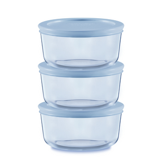 Pyrex® Colours Simply Store Blue 6 Piece Set (2 Cup)